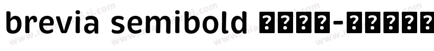 brevia semibold 字体下载字体转换
